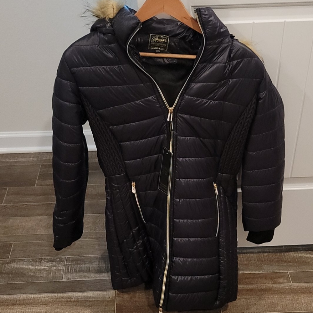 Long brand new puffer coat size medium